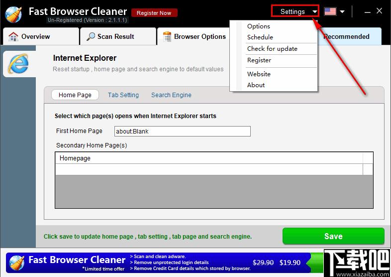 Fast Browser Cleaner下载,浏览器清理,隐私安全,数据清理