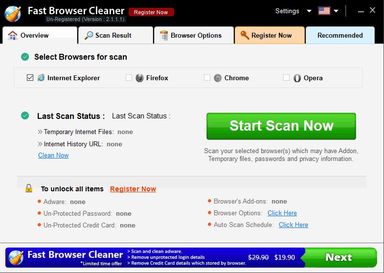 Fast Browser Cleaner下载,浏览器清理,隐私安全,数据清理