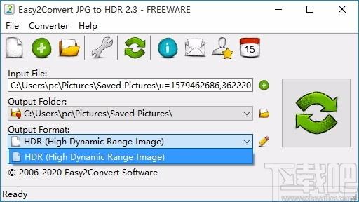 Easy2Convert JPG to HDR下载,JPG转HDR图像格式转换器